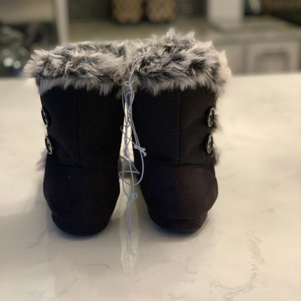 🚫SOLD🚫TN Vols Fur Trimmed House Booties Sz S 5-6 - Picture 4 of 6